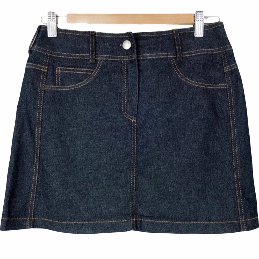 MORGAN DE TOI Blue Denim Mini Skirt - Size M